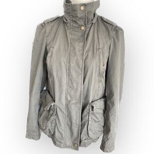 Zara Military Drawstring Waist Jacket Wilderness Utility Streetwear